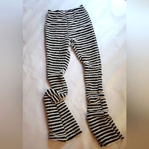 Medium, black and white, pants